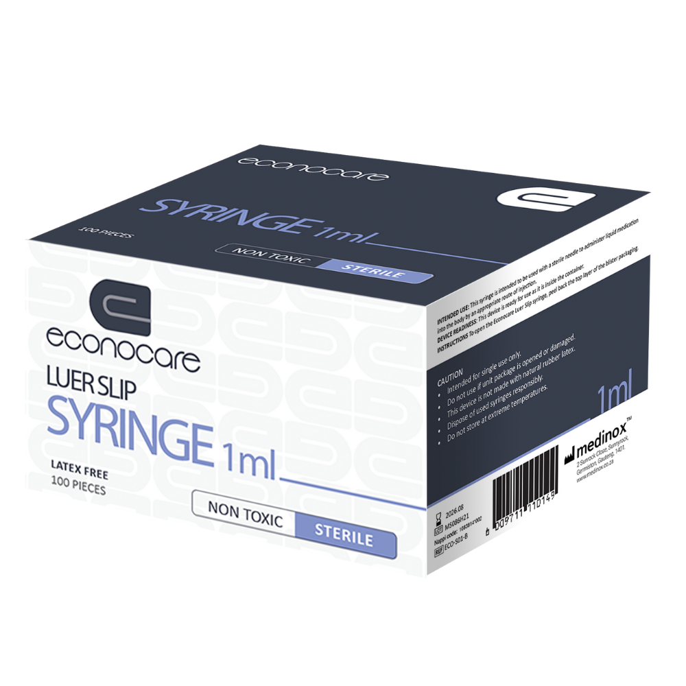 mx™ Insulin Syringes With Needle - 1 ml (29G x 0.5″) - Medinox